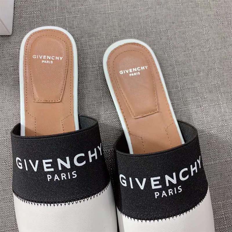 Givenchy Women Shoes Givenchy Paris Leather Mules-White - image 6