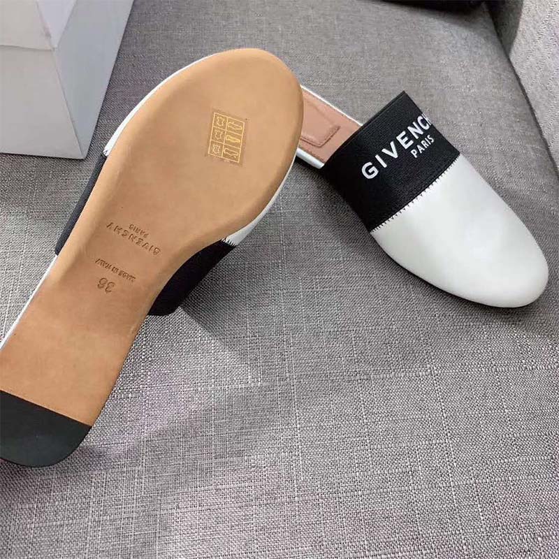 Givenchy Women Shoes Givenchy Paris Leather Mules-White - image 5