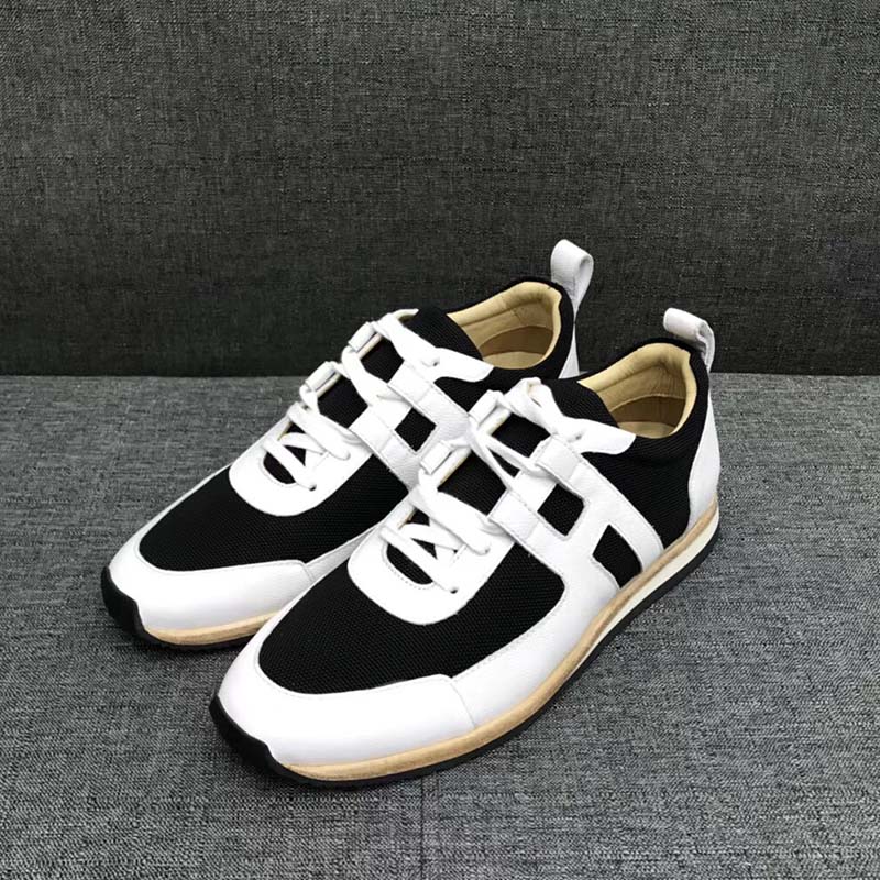 Hermes Men Partner Sneaker Shoes Black - image 4