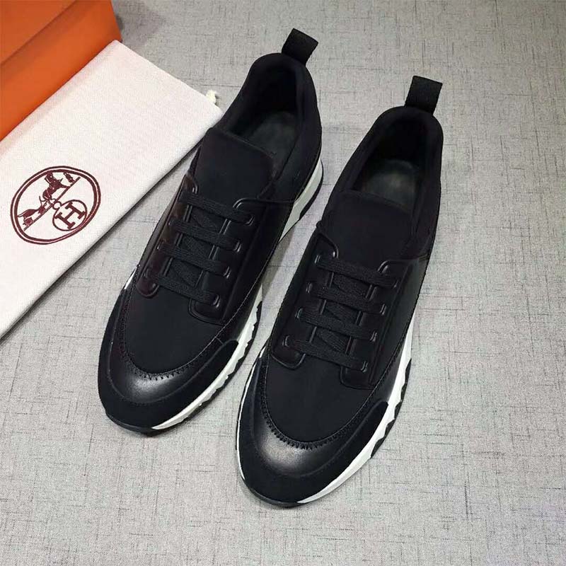 Hermes Men Shoes Stadium Sneaker-Black - image 5