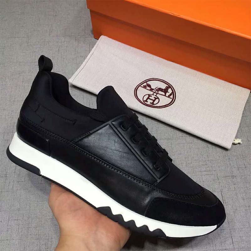 Hermes Men Shoes Stadium Sneaker-Black - image 7