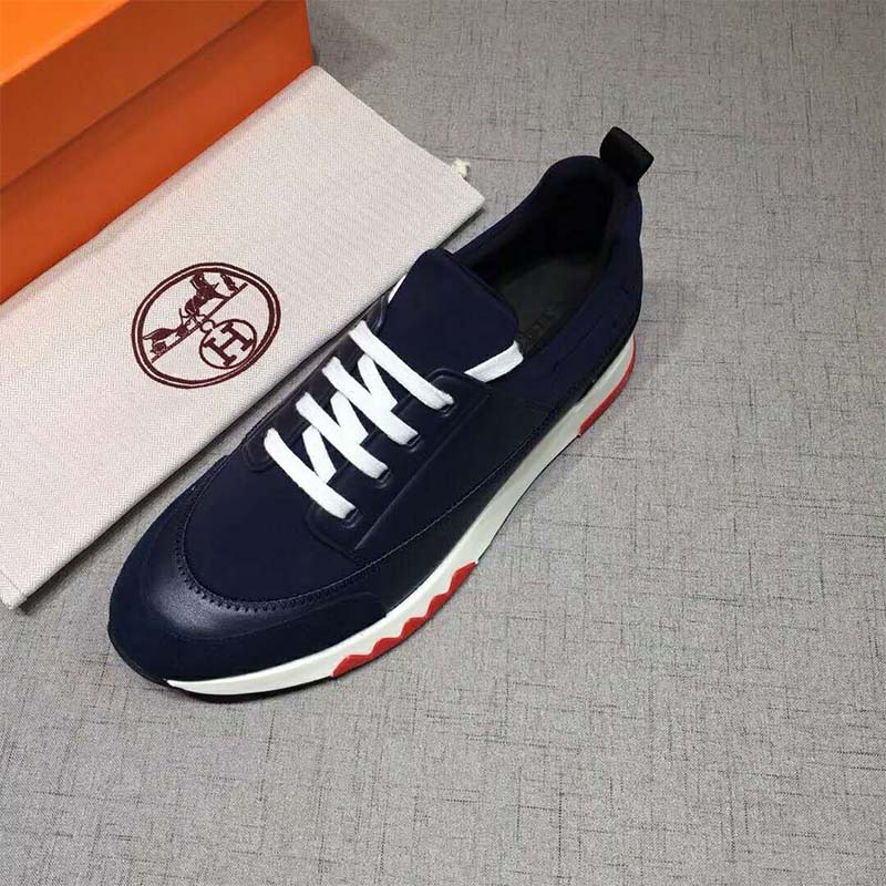 Hermes Men Shoes Stadium Sneaker-Blue - image 9
