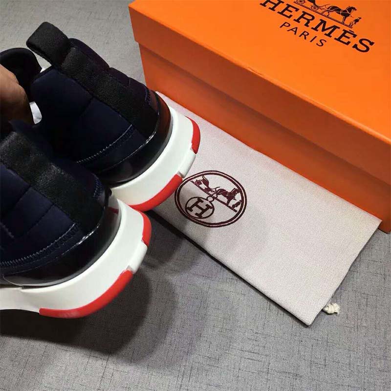 Hermes Men Shoes Stadium Sneaker-Blue - image 7
