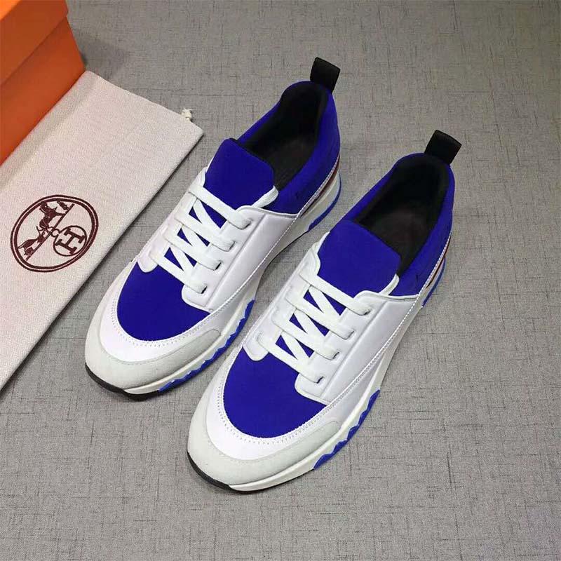 Hermes Men Shoes Stadium Sneaker-White - image 5
