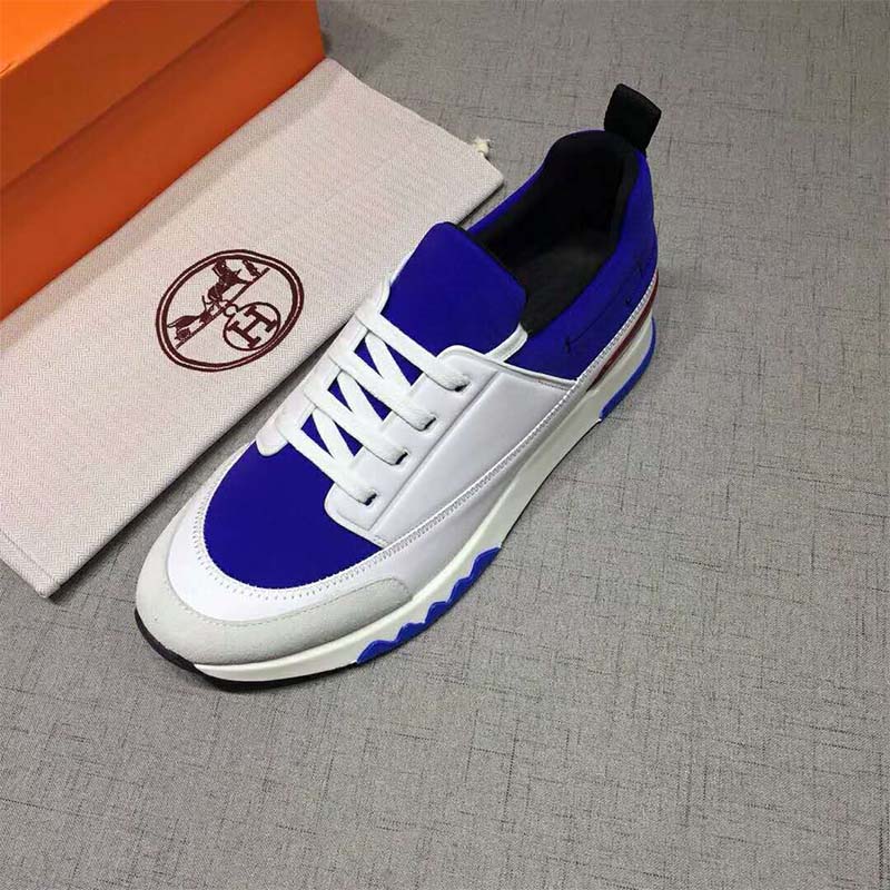 Hermes Men Shoes Stadium Sneaker-White - image 7