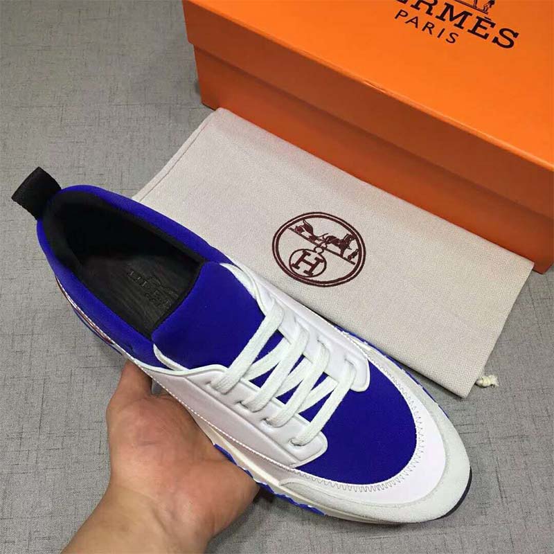 Hermes Men Shoes Stadium Sneaker-White - image 8