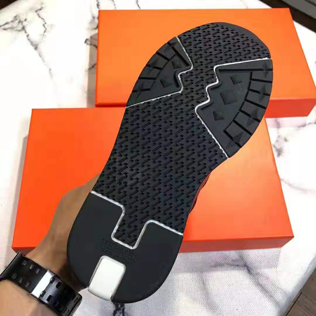 Hermes Men Trail sneaker in Calfskin-Black - image 10