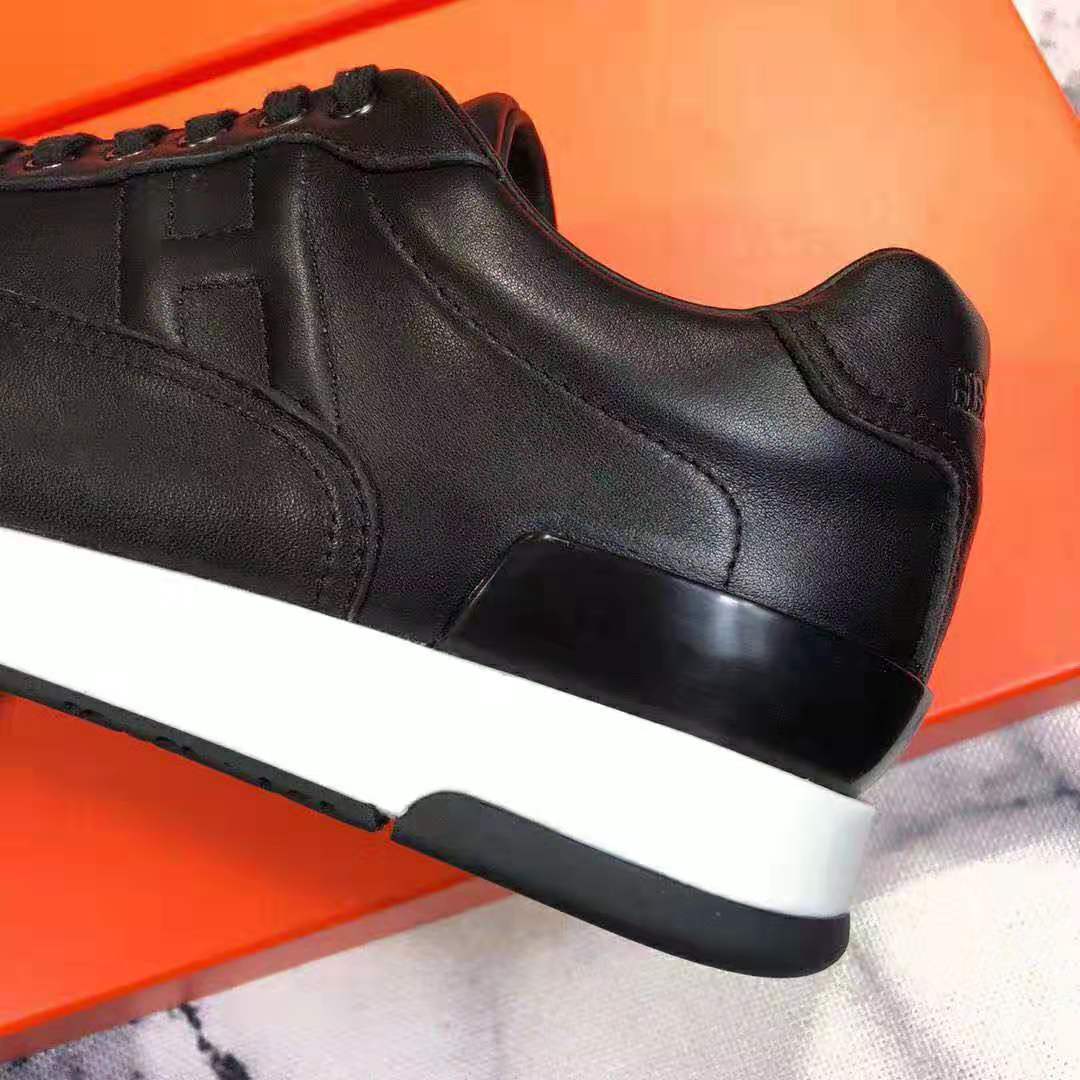 Hermes Men Trail sneaker in Calfskin-Black - image 8