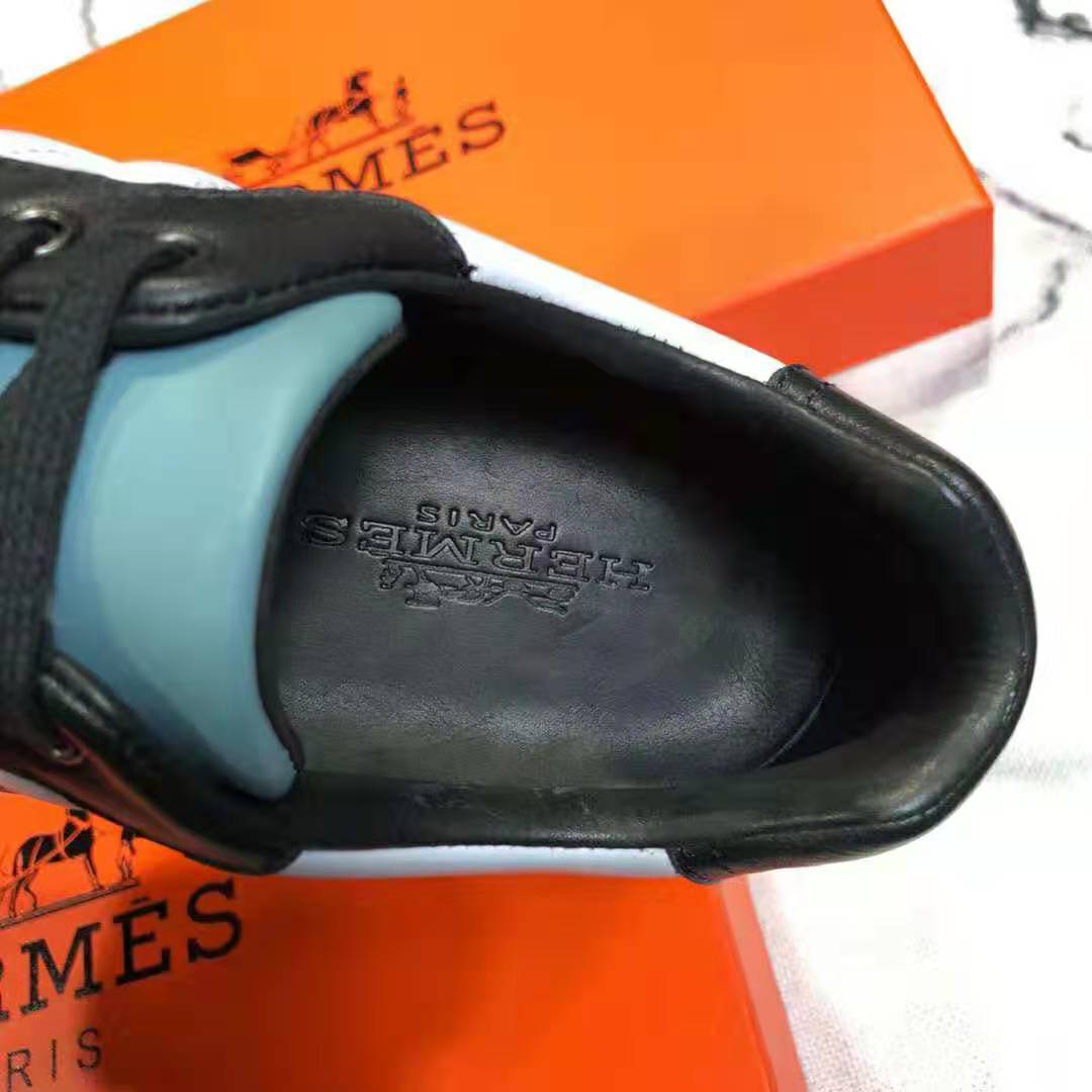 Hermes Men Trail sneaker in Calfskin-Blue - image 8