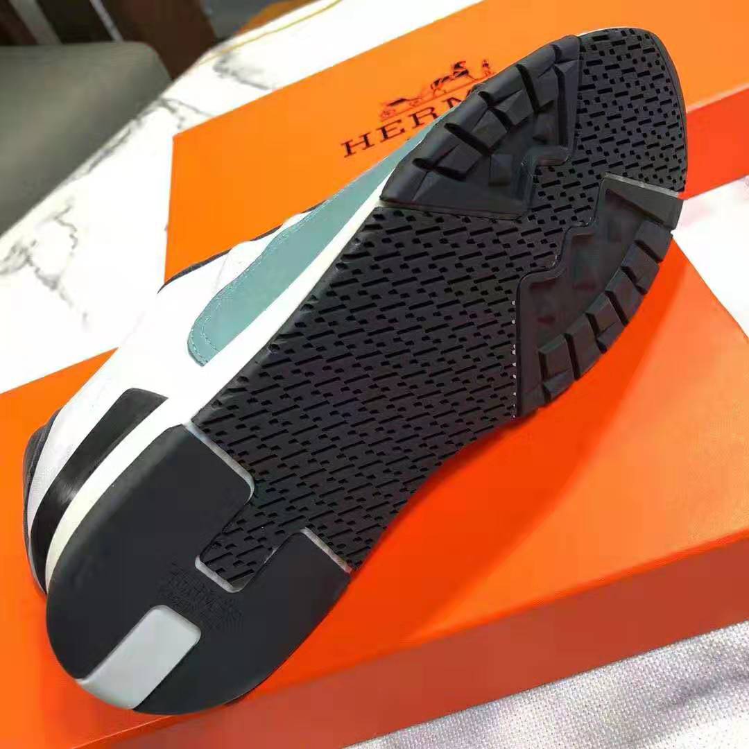 Hermes Men Trail sneaker in Calfskin-Blue - image 9