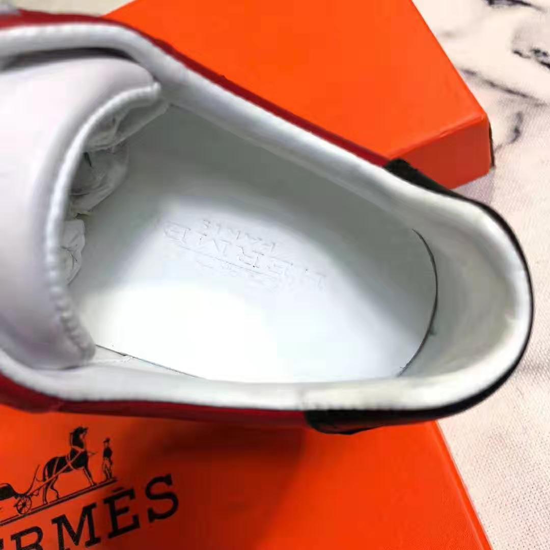 Hermes Men Trail sneaker in Calfskin-Red - image 9