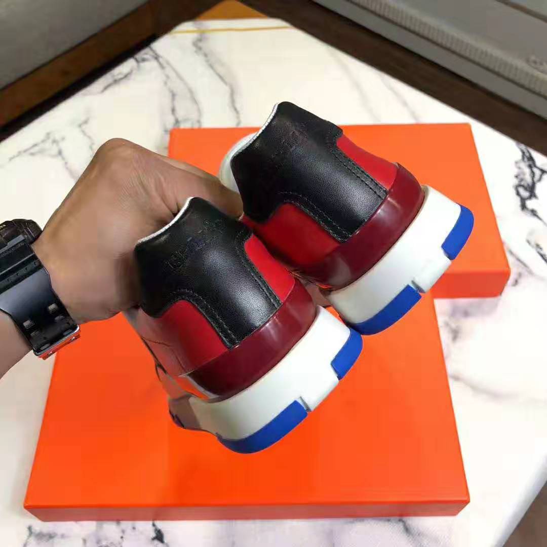 Hermes Men Trail sneaker in Calfskin-Red - image 8