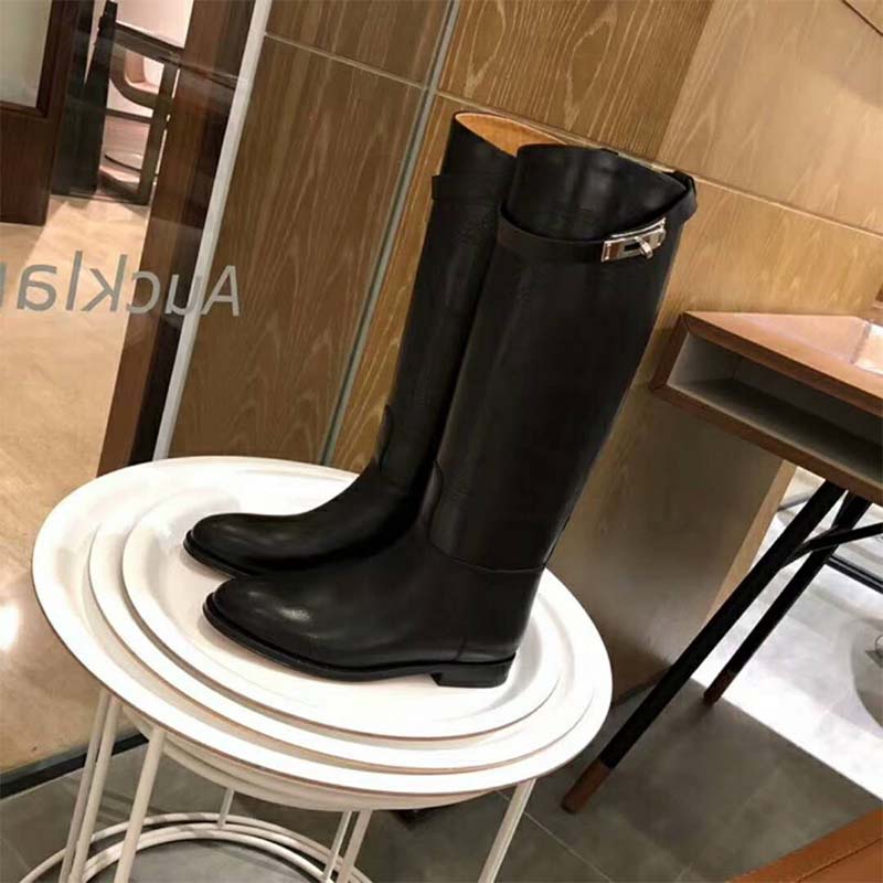 Hermes Women Shoes Jumping Boot in Calfskin-Black - image 7