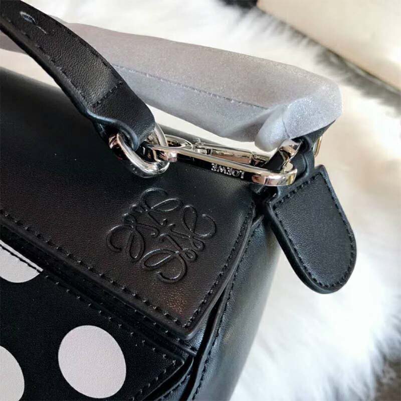 Loewe Women Puzzle Dots Bag Black/Greige - image 8