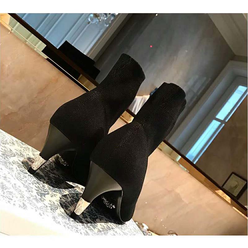 Prada Women Shoes Fabric Booties 55mm Heel-Black - image 5