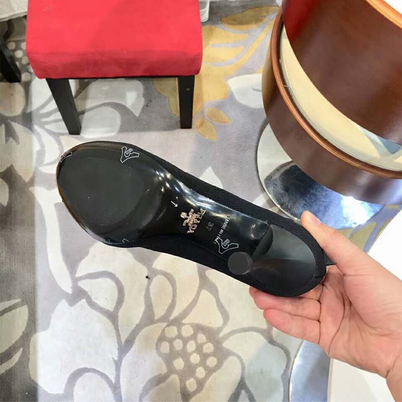 Prada Women Shoes Stretch Fabric Booties 90mm Heel Hight-Black - image 7