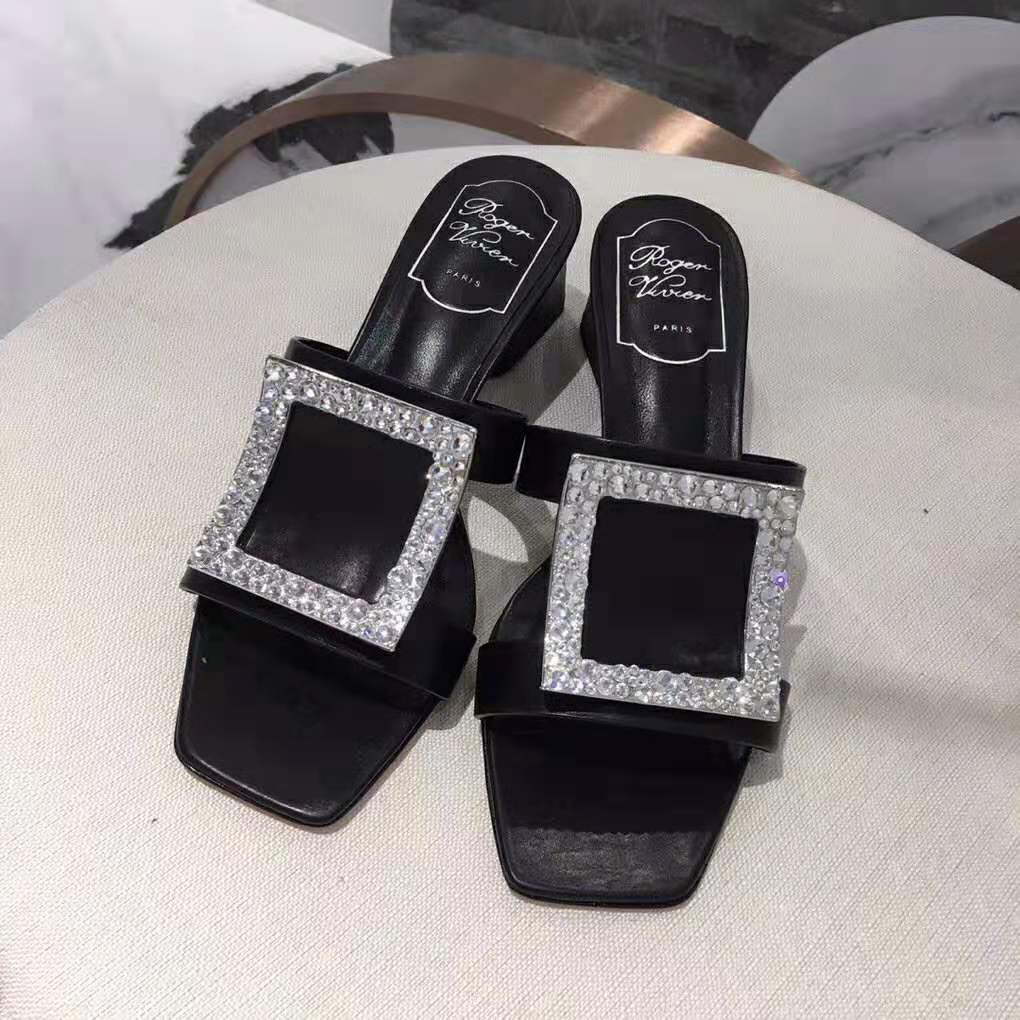 Roger Vivier Women Bikiviv’ Strass Mules-Black - image 6