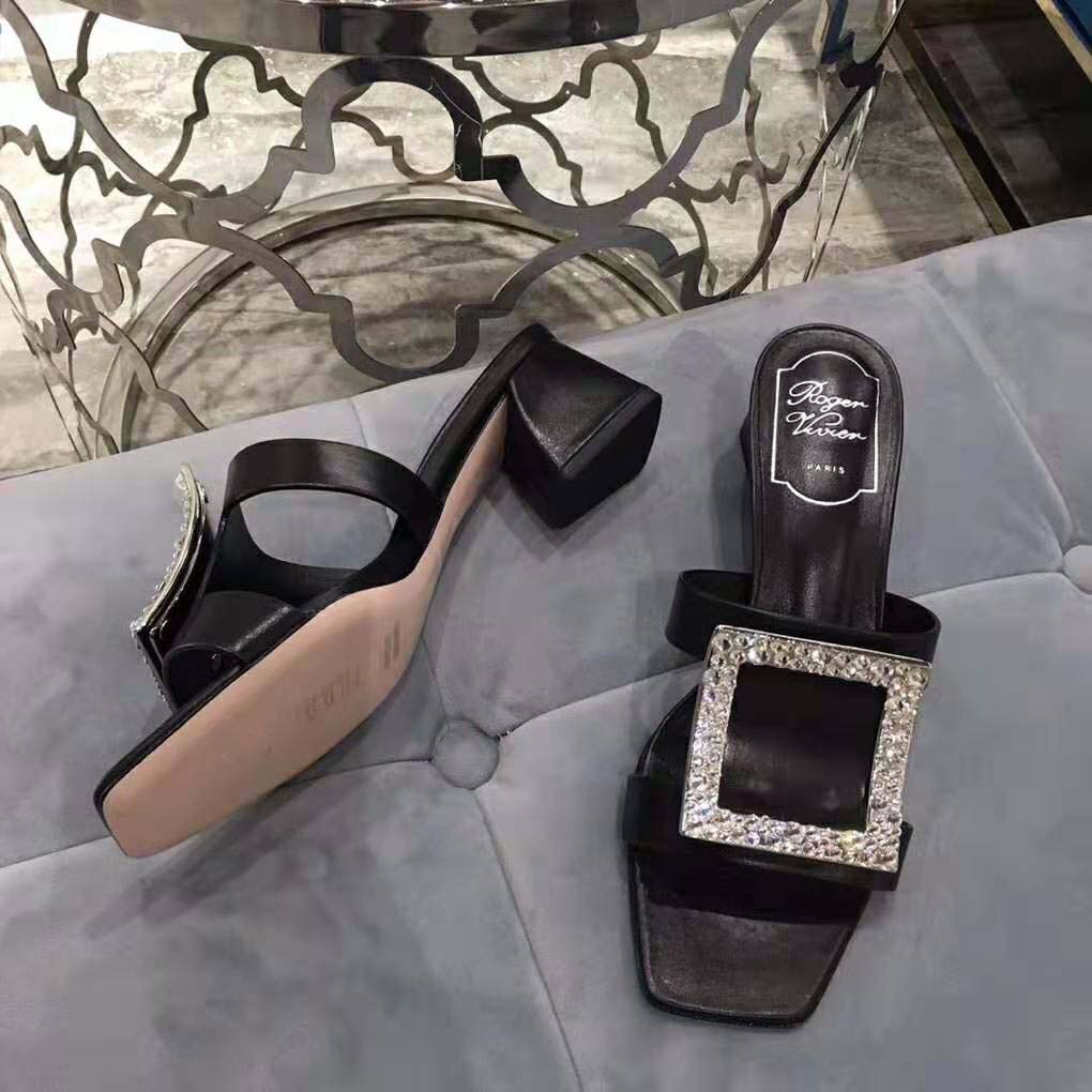 Roger Vivier Women Bikiviv’ Strass Mules-Black - image 5