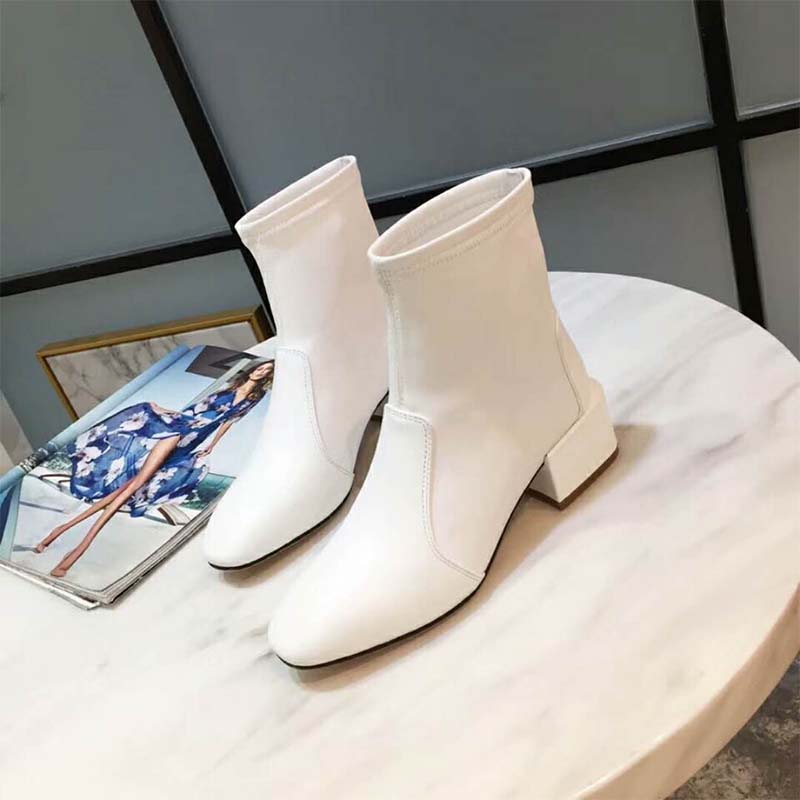 Stuart Weitzman Women Shoes The Accordion Bootie 40mm Heel-White - image 4