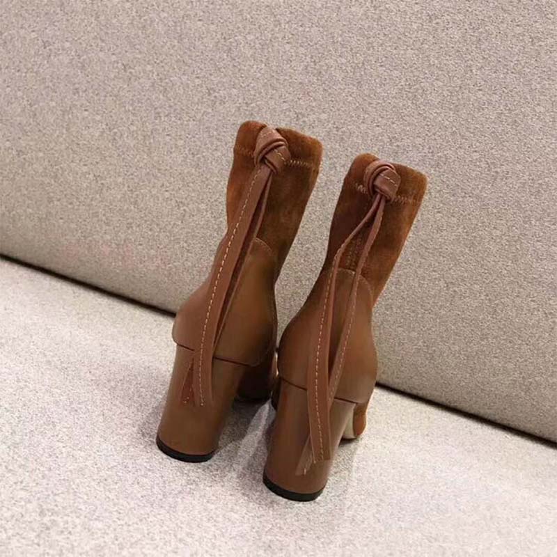 Stuart Weitzman Women Shoes The Wolfe Bootie 85mm Heel-Brown - image 4