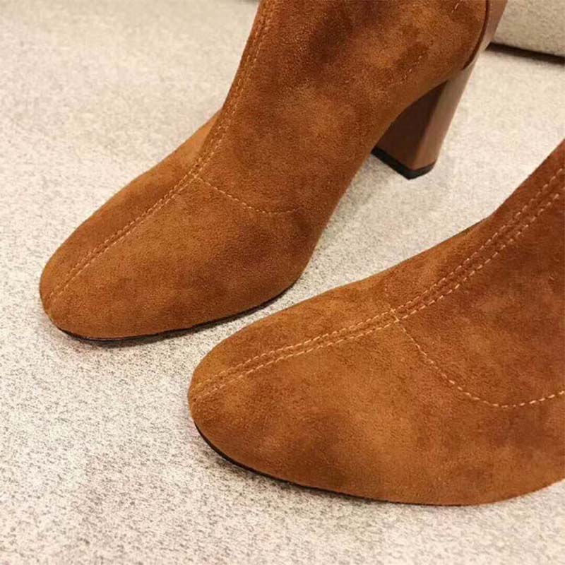 Stuart Weitzman Women Shoes The Wolfe Bootie 85mm Heel-Brown - image 8