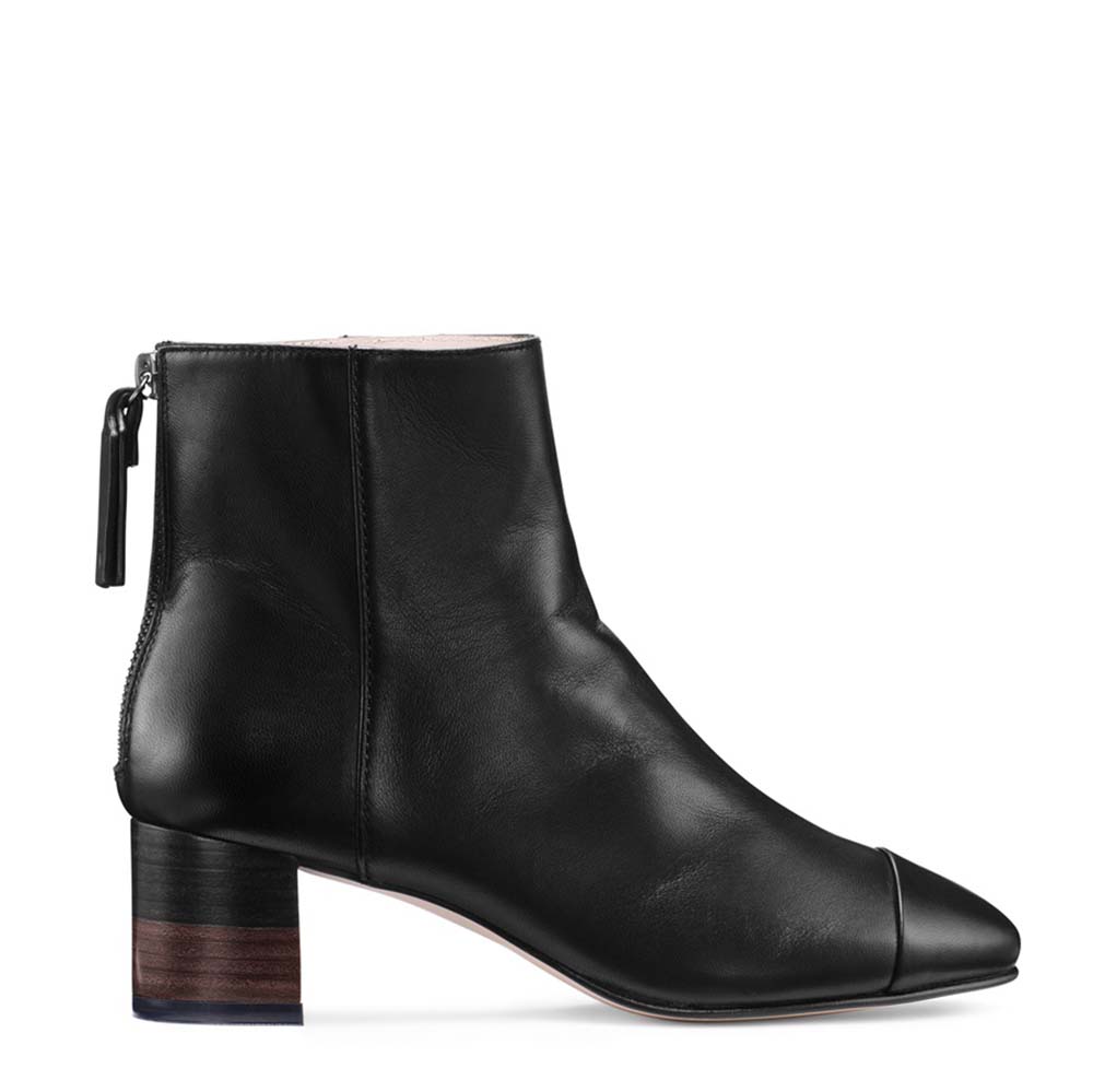 Stuart Weitzman Women Shoes The Zappa 50 Bootie side profile in black