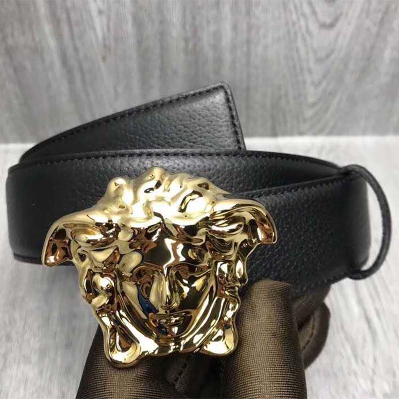 Versace Men Palazzo Belt with Medusa Buckle - image 5