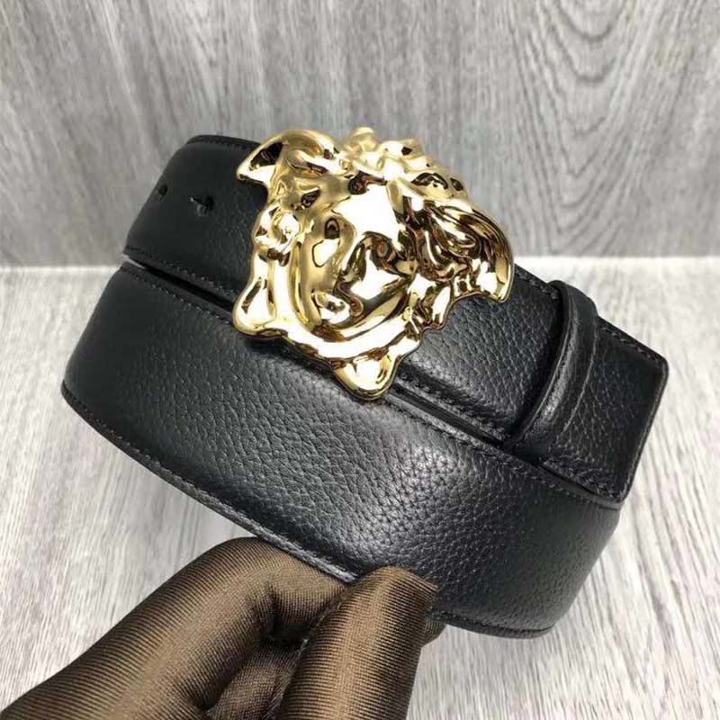 Versace Men Palazzo Belt with Medusa Buckle - image 4