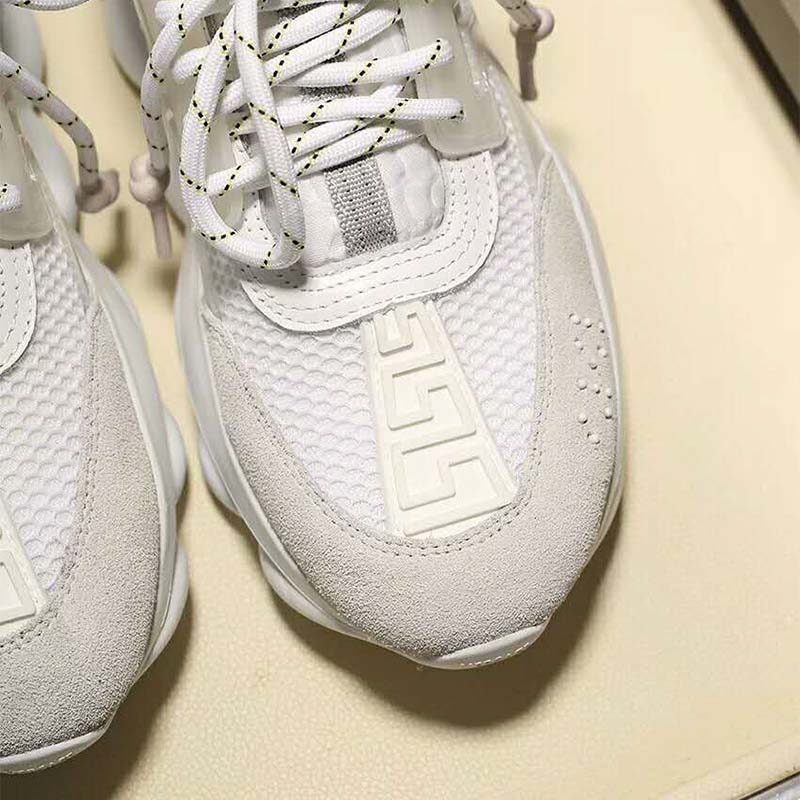 Versace Unisex Shoes Chain Reaction Sneakers-White - image 7