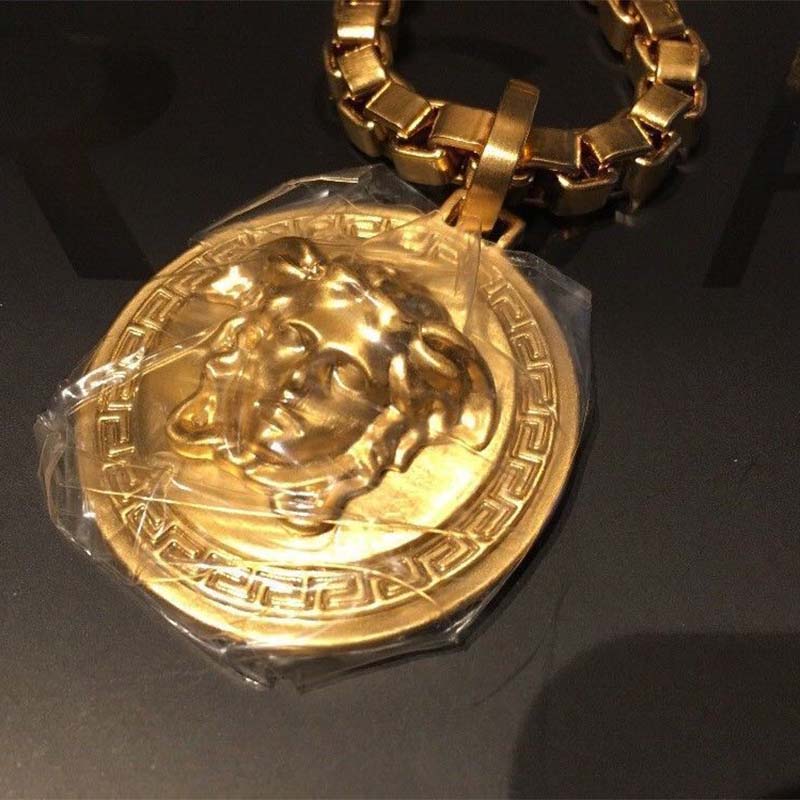 Versace Unisex Single Medusa Necklace - image 5