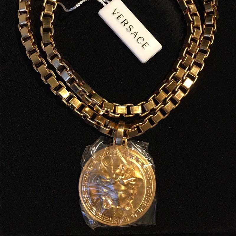 Versace Unisex Single Medusa Necklace - image 4
