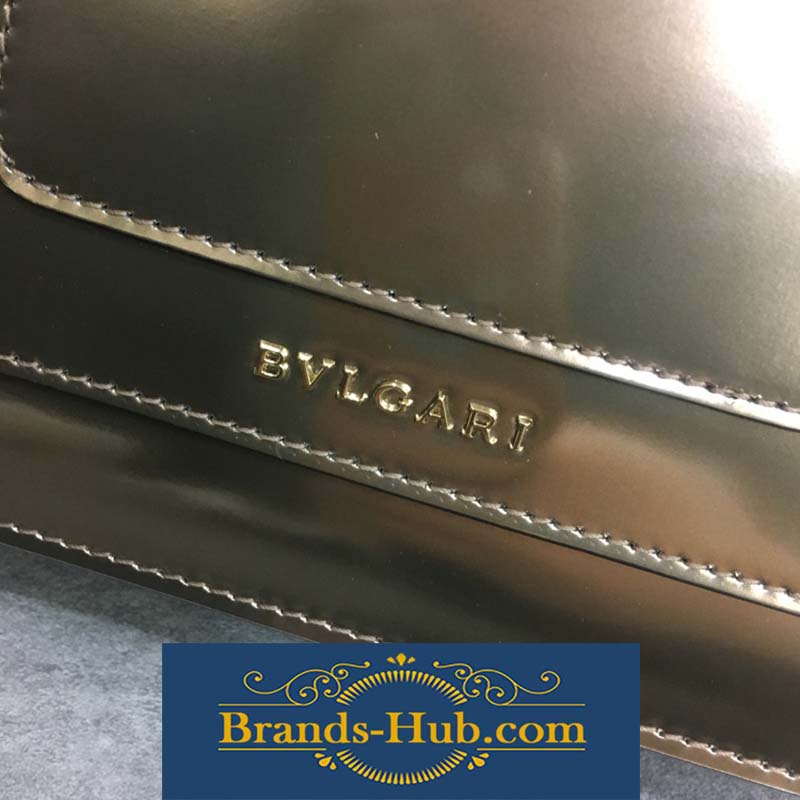 Bvlgari Serpenti Forever Medium Flap Cover Bag Metallic Calfskin-Gold - image 4