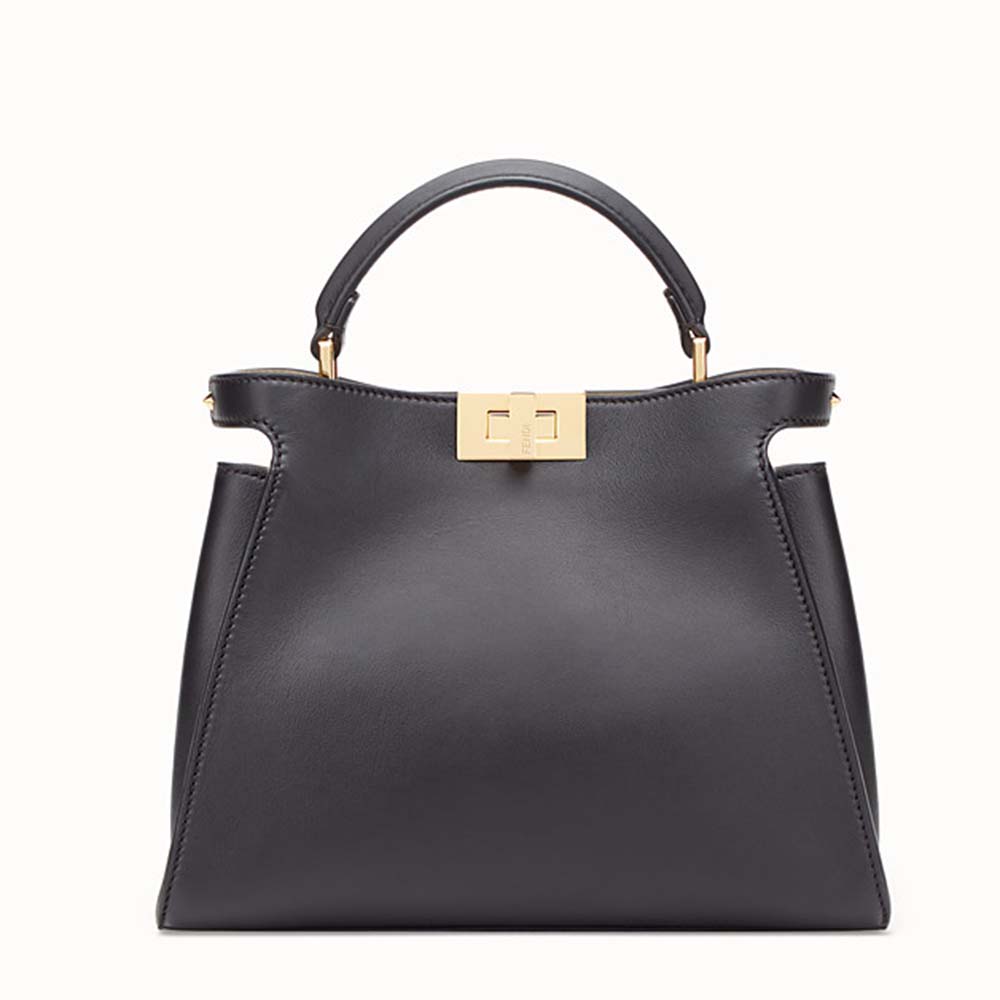 Fendi Women Peekaboo Essentially Bag in Calfskin Leather-Black - image 1