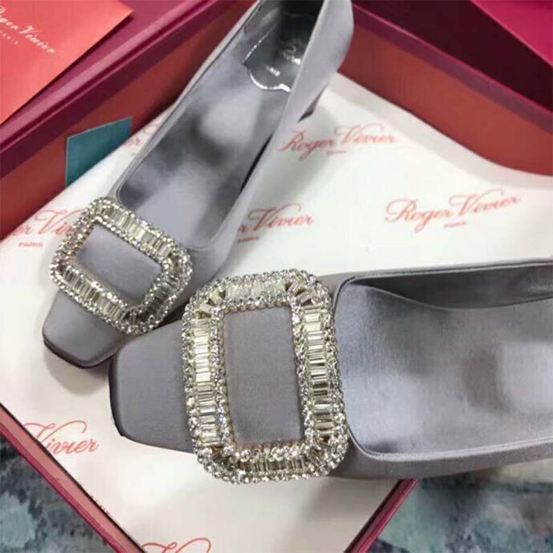 Roger Vivier Women Belle Vivier Pumps Silk Satin 4.5cm Heel-Silver - image 4