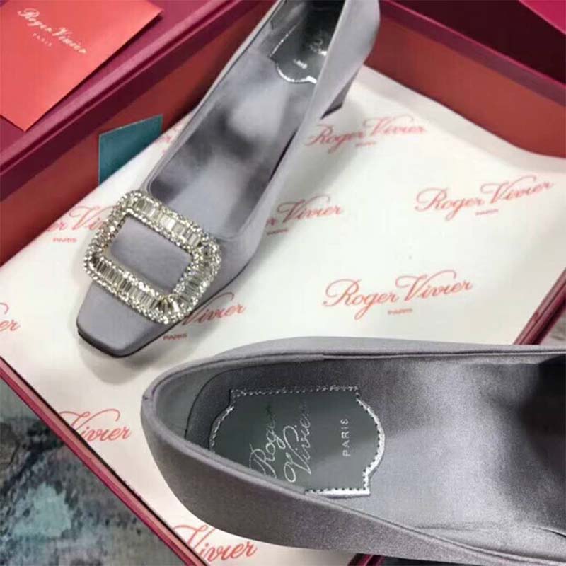 Roger Vivier Women Belle Vivier Pumps Silk Satin 4.5cm Heel-Silver - image 5