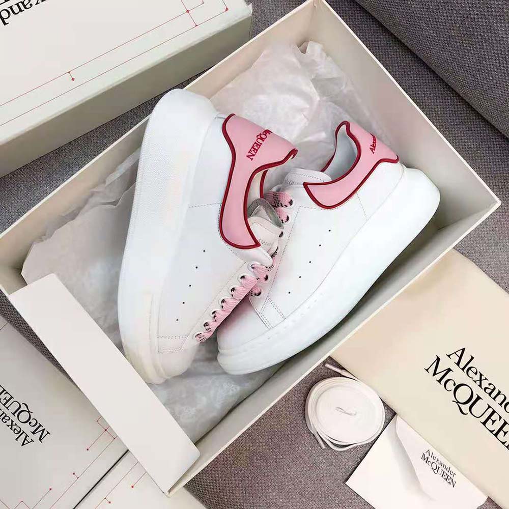 Top view showing lace closure on Alexander Mcqueen Women Oversized Sneaker