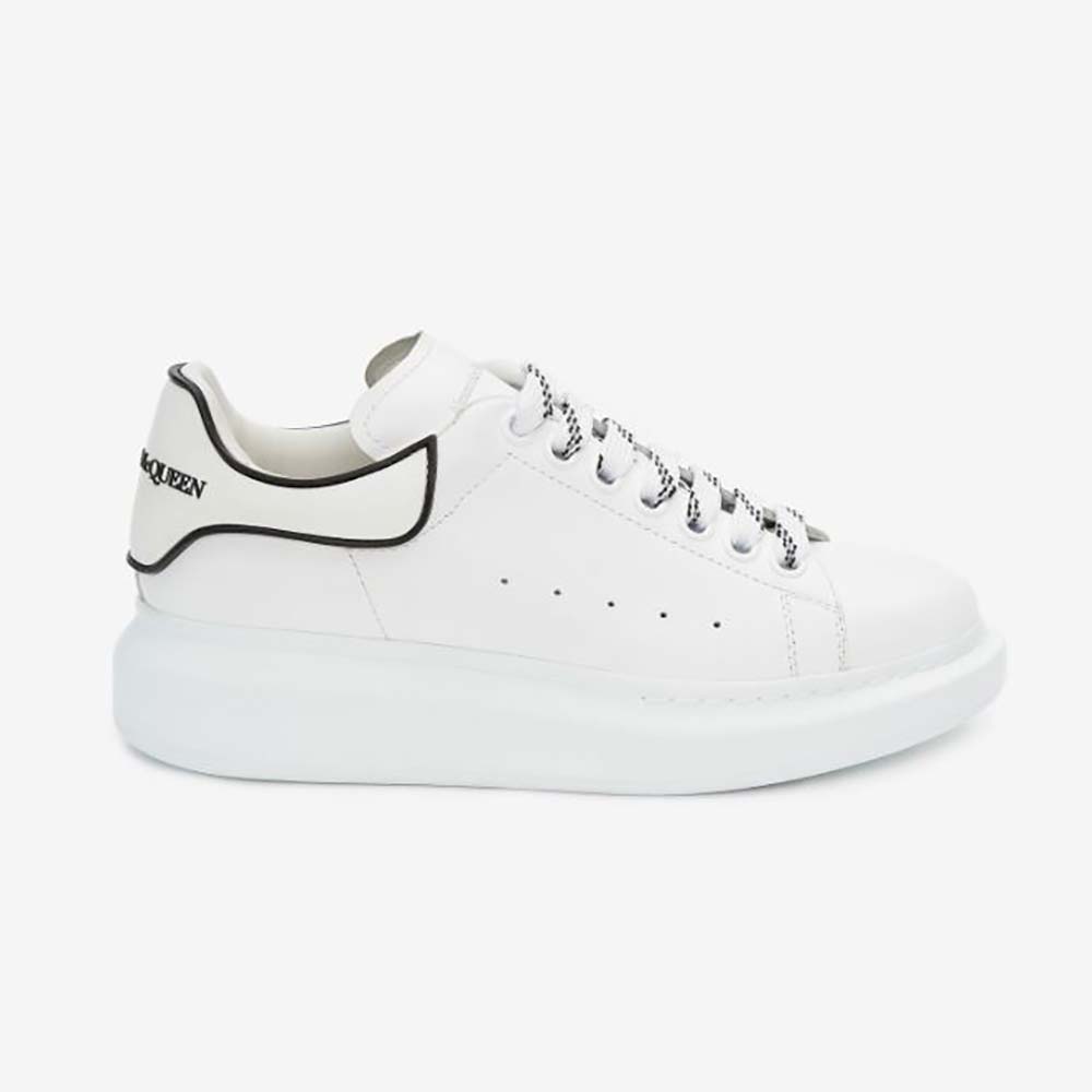 Alexander Mcqueen Women Oversized Sneaker White Smooth Calfskin Leather-White