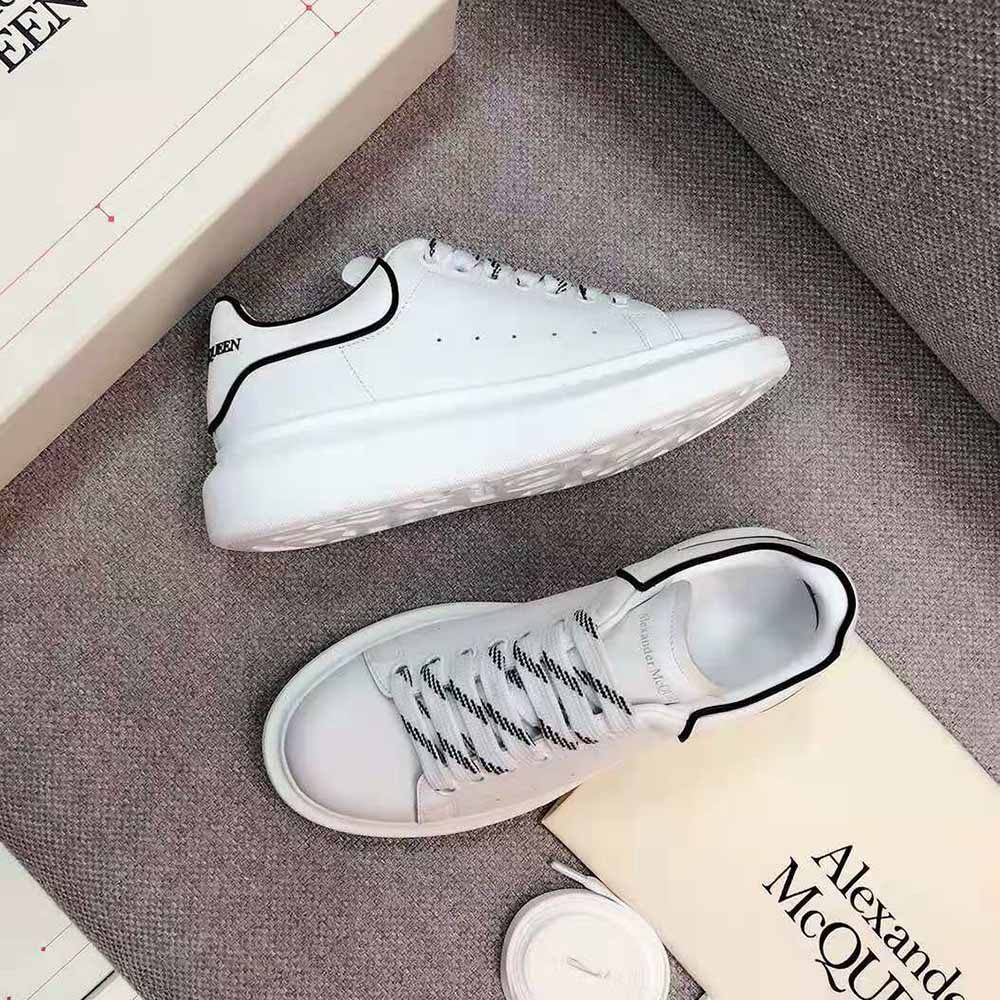 View of oversized sole highlighting texture on Alexander Mcqueen Women Oversized Sneaker