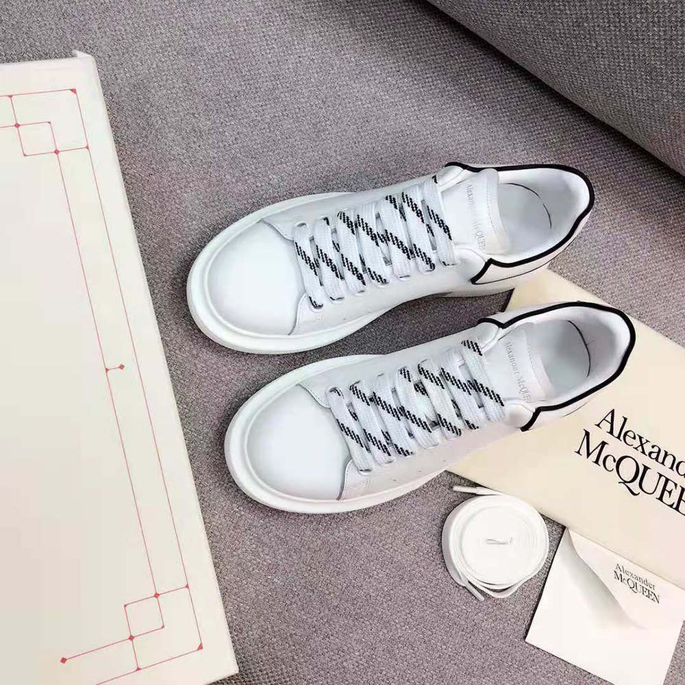 Alexander Mcqueen Women Oversized Sneaker White Smooth Calfskin Leather-White - image 4