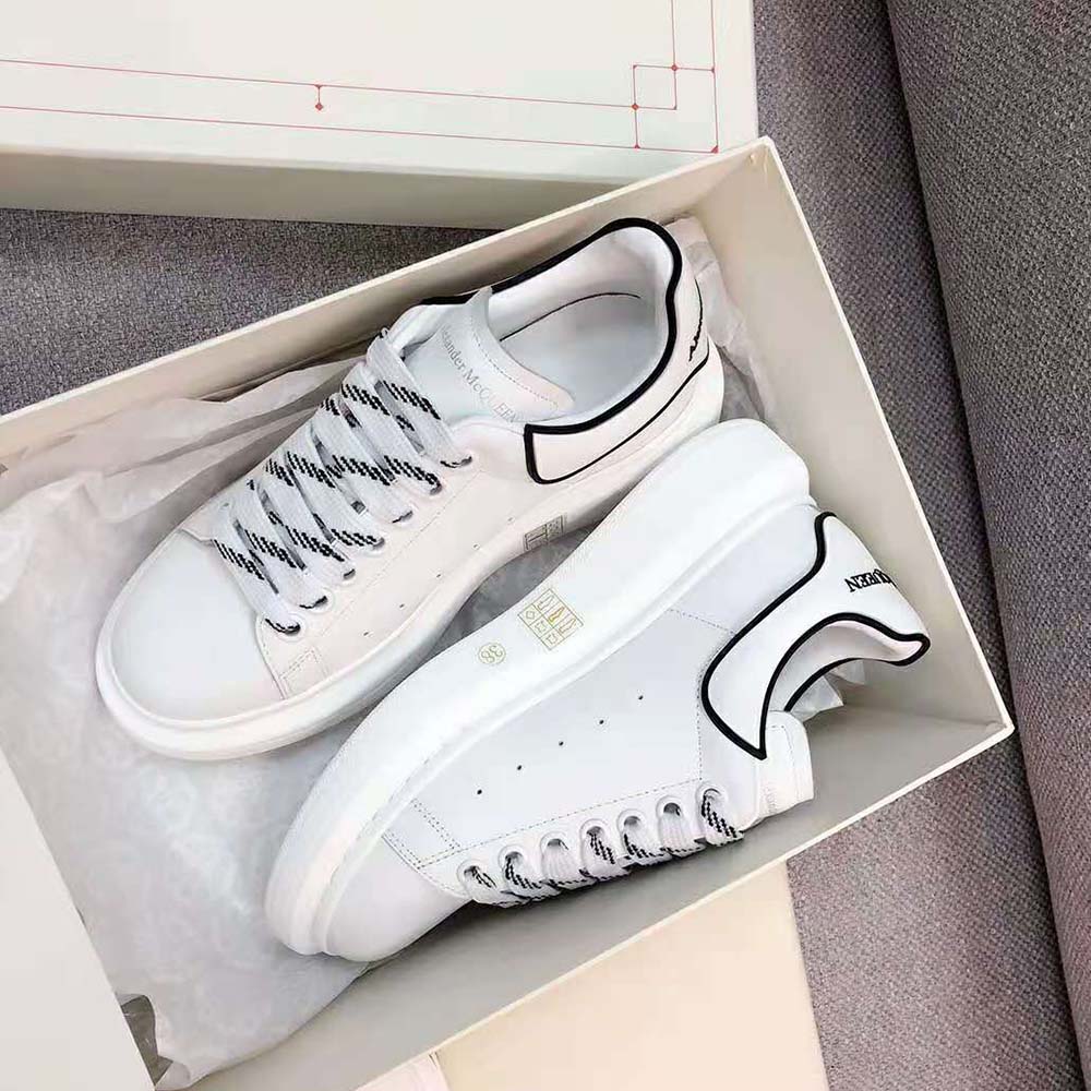 Alexander Mcqueen Women Oversized Sneaker White Smooth Calfskin Leather-White - image 5