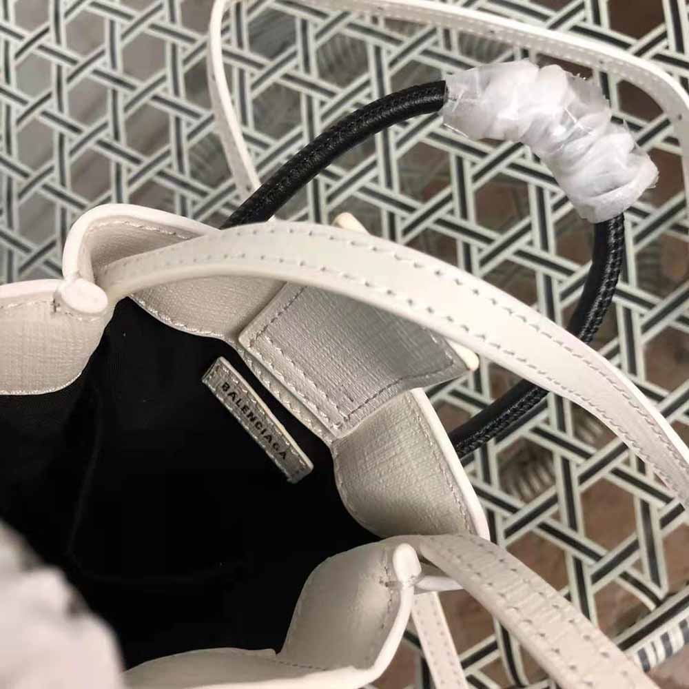 Balenciaga Unisex Shopping Phone Holder Shopping Phone Holder in White Squared Calfskin - image 8
