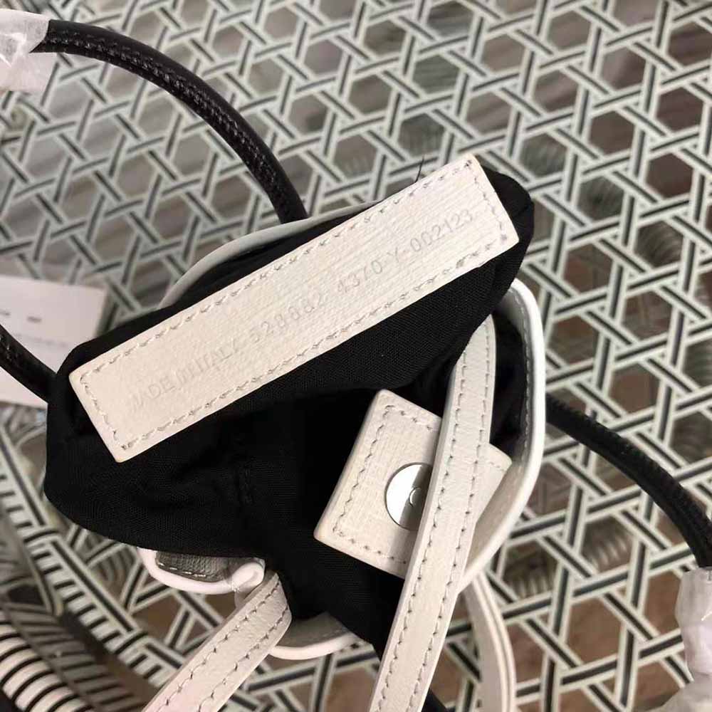 Balenciaga Unisex Shopping Phone Holder Shopping Phone Holder in White Squared Calfskin - image 9