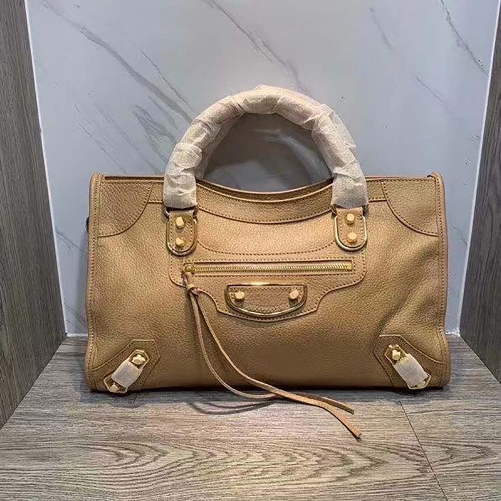 Balenciaga Women Classic Metallic Edge City S Goatskin Hand Carry Bag - image 4
