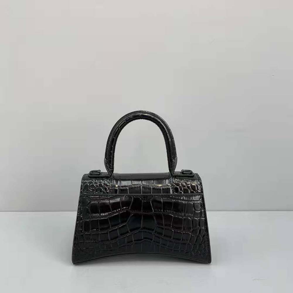 Balenciaga Women Hourglass XS Top Handle Bag-Black - image 4