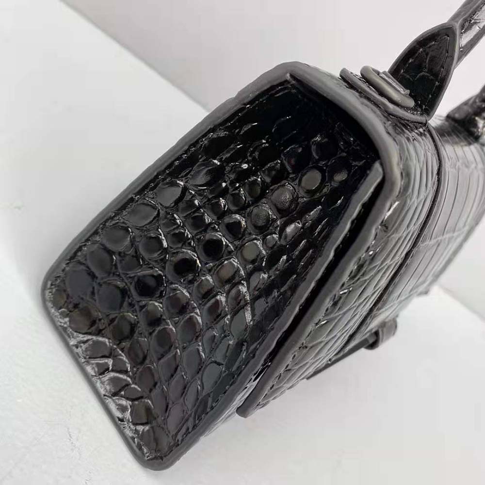 Balenciaga Women Hourglass XS Top Handle Bag-Black - image 7