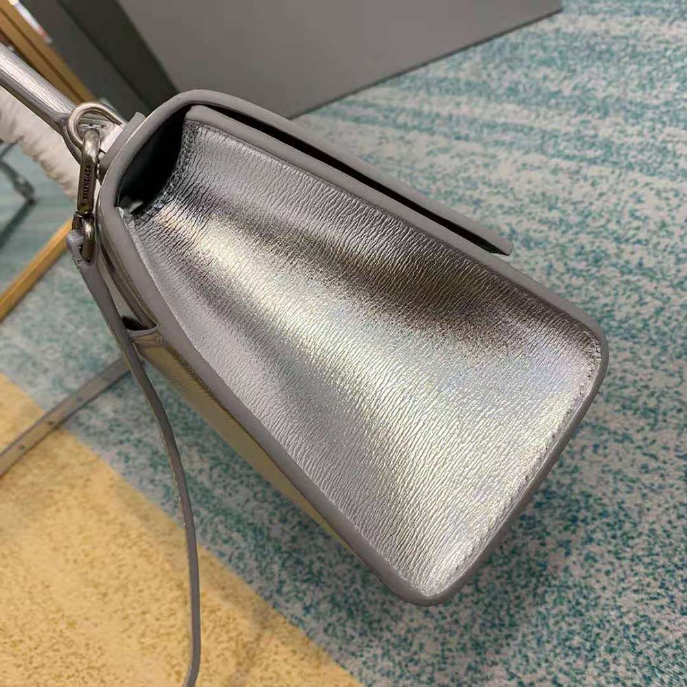 Balenciaga Women Hourglass XS Top Handle Bag-Silver - image 5