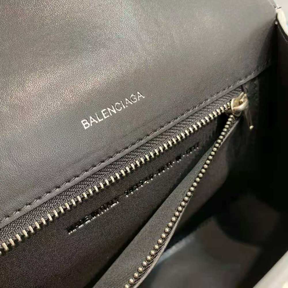 Balenciaga Women Hourglass XS Top Handle Bag-Silver - image 8
