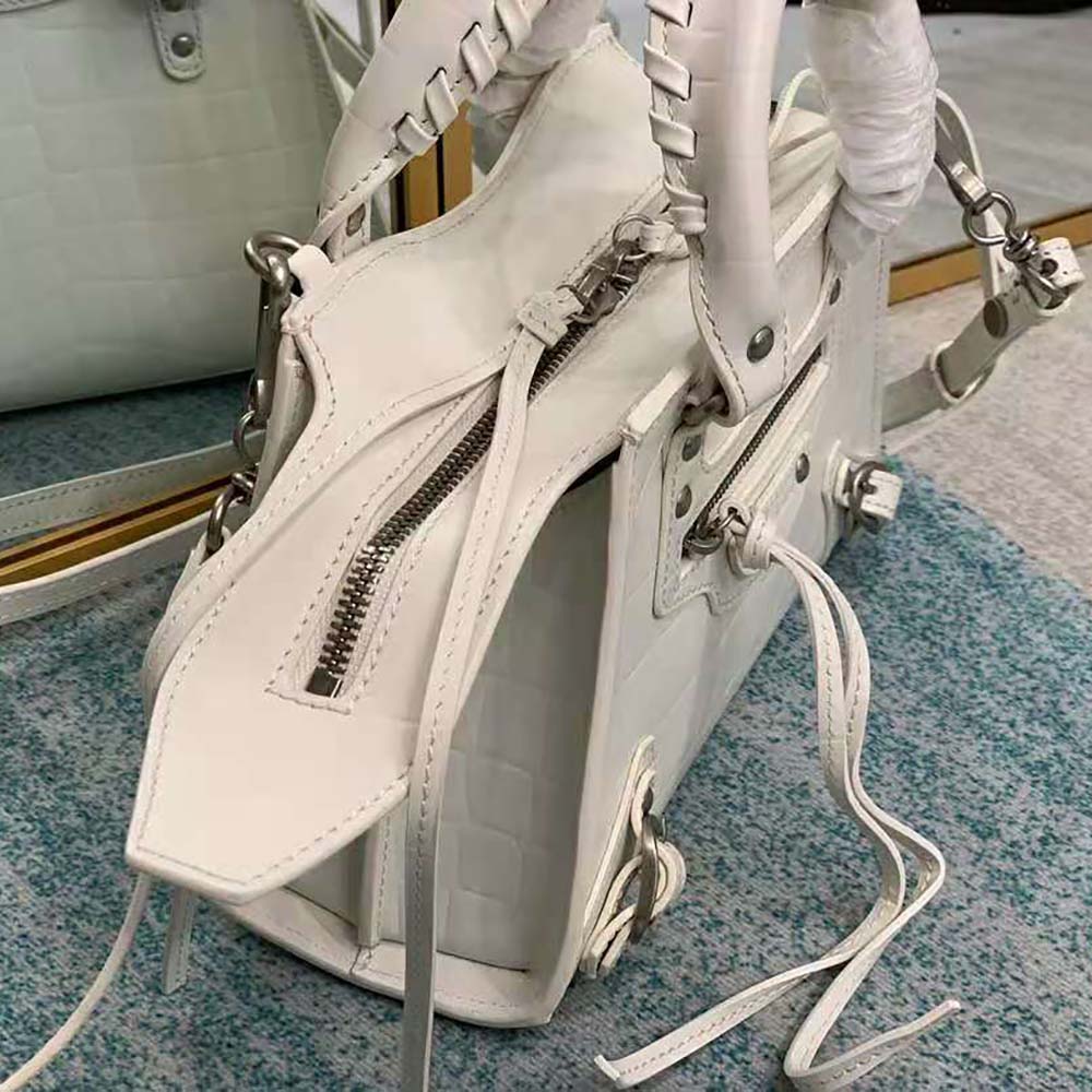 Balenciaga Women Neo Classic Mini Top Handle Bag-White - image 6