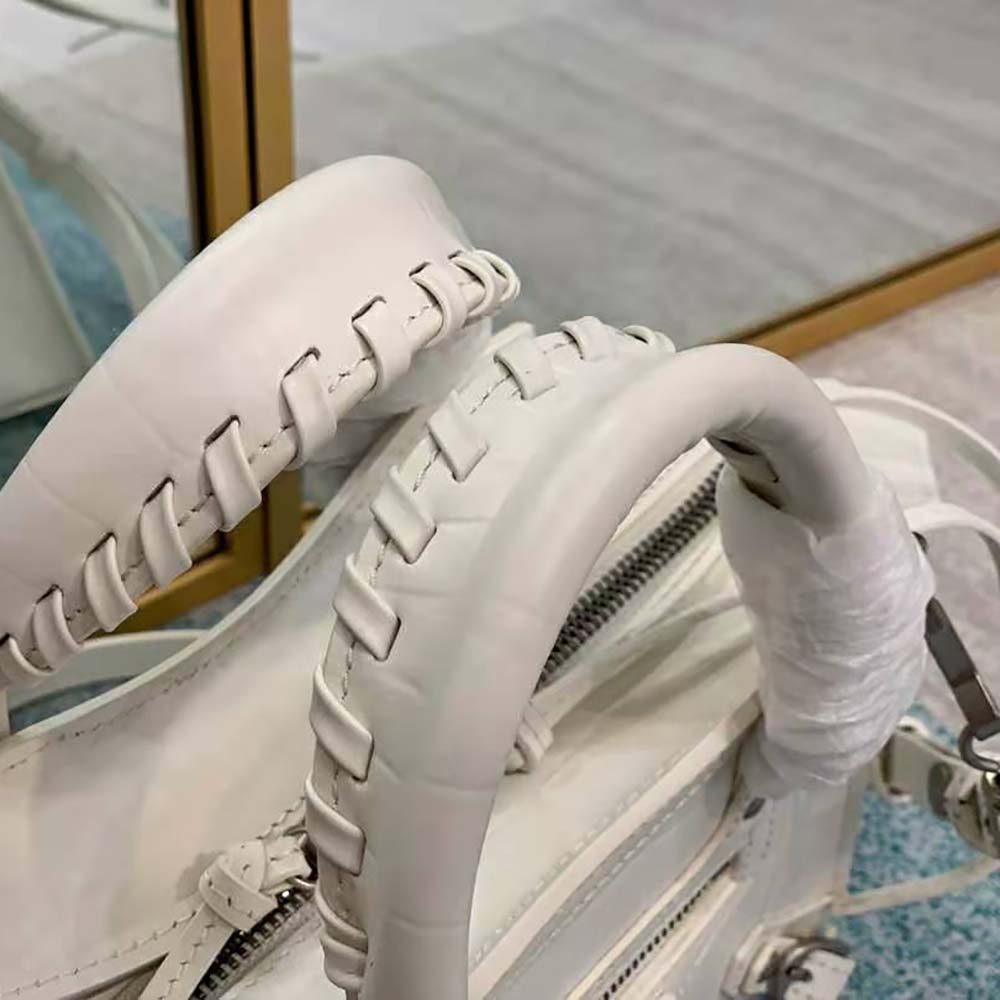 Balenciaga Women Neo Classic Mini Top Handle Bag-White - image 9