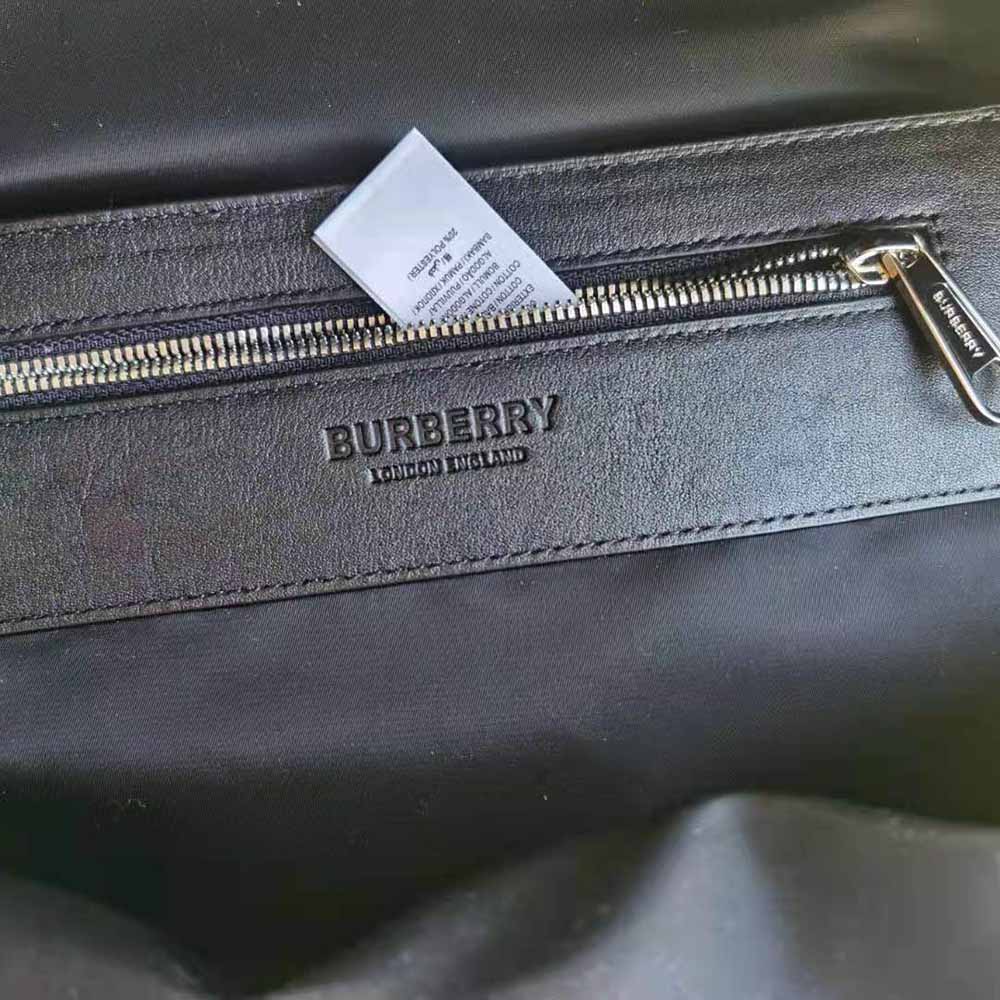 Burberry Men Vintage Check Nylon Backpack-Green - image 9